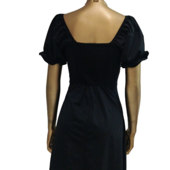 Little Black Dress For All Occasions Women's Gown Short Sleeve Date Dress Party - Picture 6 of 9
